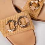 Summer Social Raffia Beige Sandals