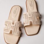 Coastal Ease Ivory Comfort Slide Sandals