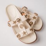 Sailor Shell Double Strap Ivory Sandal