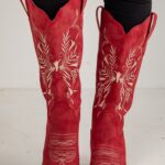 Always A Step Ahead Red Western Boots