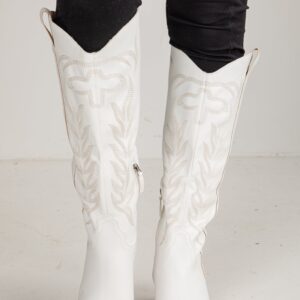 From Here On Out White Western Boots
